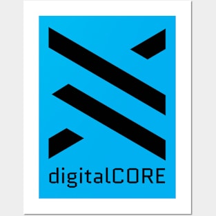 digitalCORE Black Logo Posters and Art